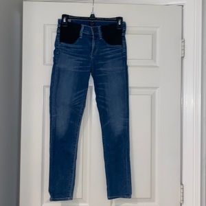 Citizens of Humanity Like New Maternity Panel Jeans Avedon Ankle Ultra Skinny